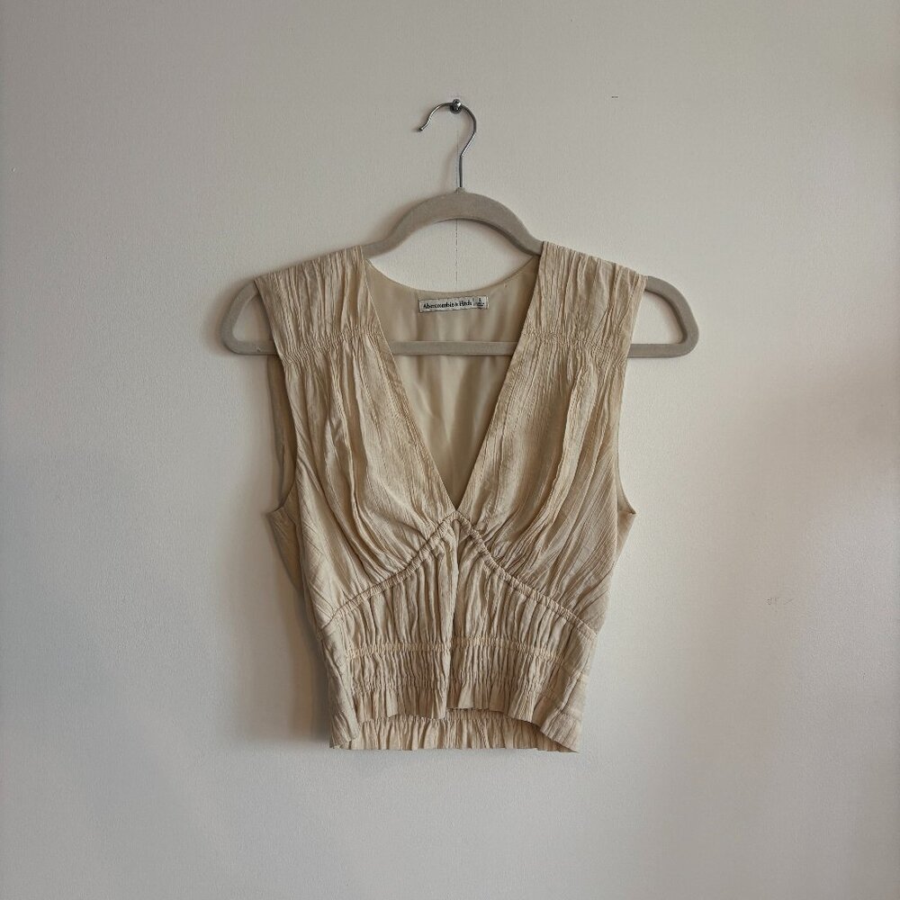 Abercrombie & Fitch Cream Top